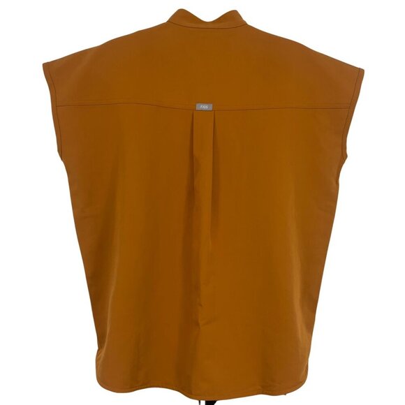 Figs Technical Collection W. Rafaela Scrub Top XS Extra Small Burnt Orange New - Picture 10 of 12